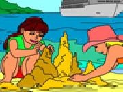 Jouer à Summer holiday - rossy coloring games
