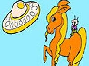 Jouer à Space cowboy coloring