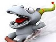 Jouer à Cute hippopotamus slide puzzle