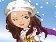 Jouer à Shining girl skiing dress up
