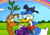 Jouer à Donald duck online coloring page