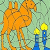 Jouer à Alone camel in the desert coloring