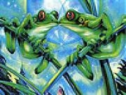 Jouer à Frogs kissing slide puzzle