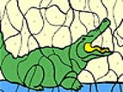 Jouer à Angry crocodile coloring