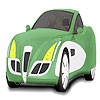 Jouer à Green fabulous car coloring