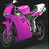 Jouer à Pink fast motorbike slide puzzle