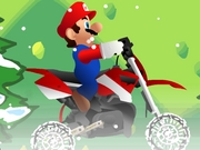 Jouer à Mario motocross snowing