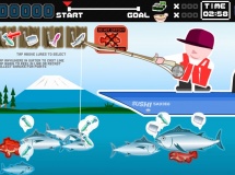 Jouer à Sushi fishing lets catch tuna