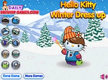Jouer à Hello kitty winter dress up