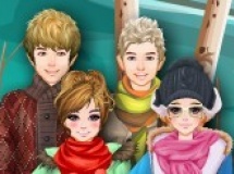 Jouer à Dressup winter friends