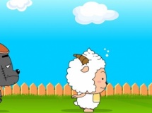 Jouer à Lazy goat and big big wolf soccer war