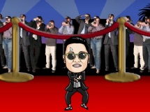 Jouer à Gangnam style in red carpet game