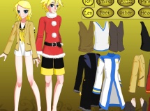 Jouer à Dress up rin and len kagamine