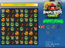 Jouer à Angry birds space matching