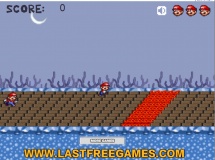 Jouer à Mario fire pit jumping