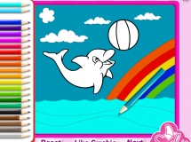 Jouer à Cute dolphin coloring