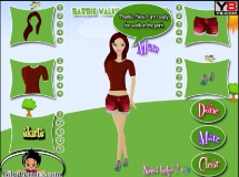 Jouer à Barbie walking in the park