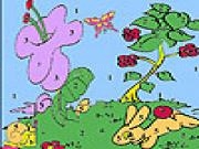 Jouer à Happy spring garden coloring