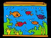 Jouer à Big aquarium and colorful fishes coloring