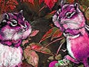 Jouer à Chatty pink squirrels puzzle