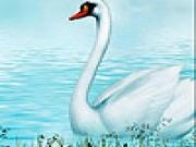 Jouer à Fabulous white swans puzzle