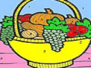 Jouer à Fruit basket in the kitchen coloring