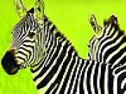 Jouer à Green safari zebras puzzle