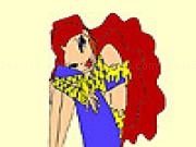 Jouer à Sorrowful little girl coloring