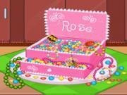 Jouer à Princess jewelry box cake
