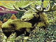 Jouer à Green wild deer slide puzzle
