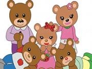 Jouer à Bear family coloring