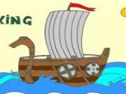 Jouer à Viking ship coloring