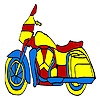 Jouer à Blue long motorcyle coloring
