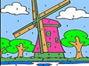 Jouer à Big windmill coloring