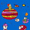 Jouer à Party in space coloring