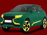 Jouer à Dull green car coloring