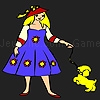 Jouer à Lady and little puppy coloring