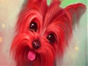 Jouer à Cute red puppy slide puzzle