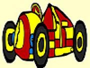 Jouer à Yellow racing car coloring