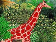 Jouer à Giraffe in the zoo slide puzzle