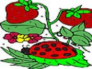 Jouer à Strawberry garden coloring