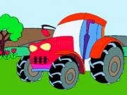 Jouer à Super tractor coloring