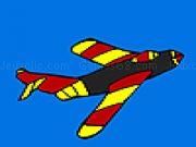 Jouer à Hot flying jet coloring