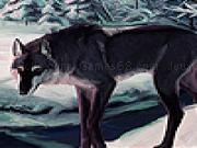 Jouer à Black wolf in the woods slide puzzle