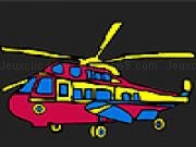 Jouer à Colorful military helicopter coloring