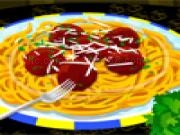 Jouer à Spaghetti with meatballs