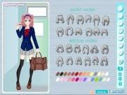 Jouer à Anime school girl dress up game