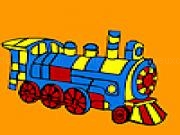 Jouer &agrave; Fast city locomotive coloring
