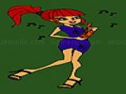 Jouer à Saxophonist girl coloring
