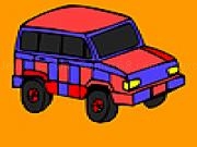 Jouer à Red mountain jeep coloring